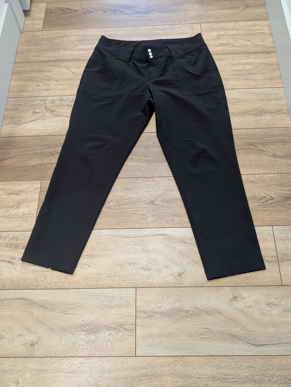Jofit Black Women's Chinos with Flap Back Pockets - Picture 10 of 10